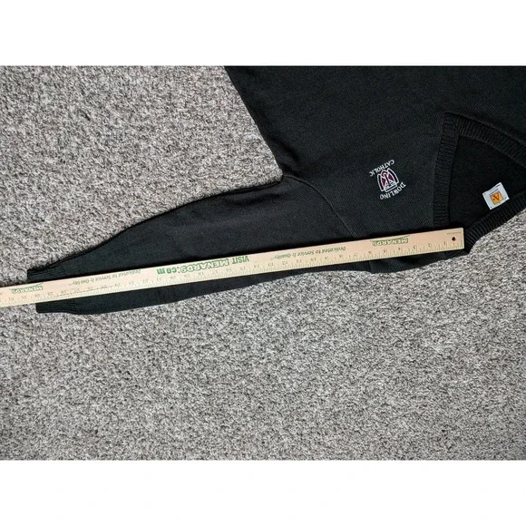 Vintage Dowling Catholic High School Girls Sweater Size Large Black Knit - Picture 7 of 8